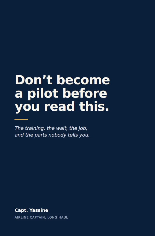 Cover of the guide Don't Become a Pilot Before You Read This